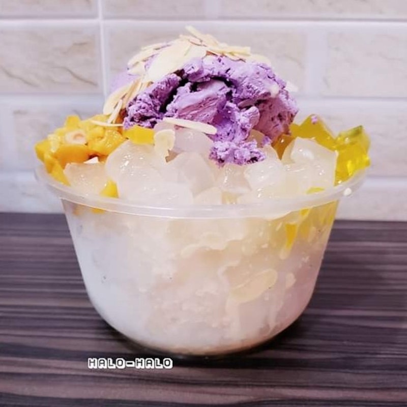 Halo Halo ice cup dessert 