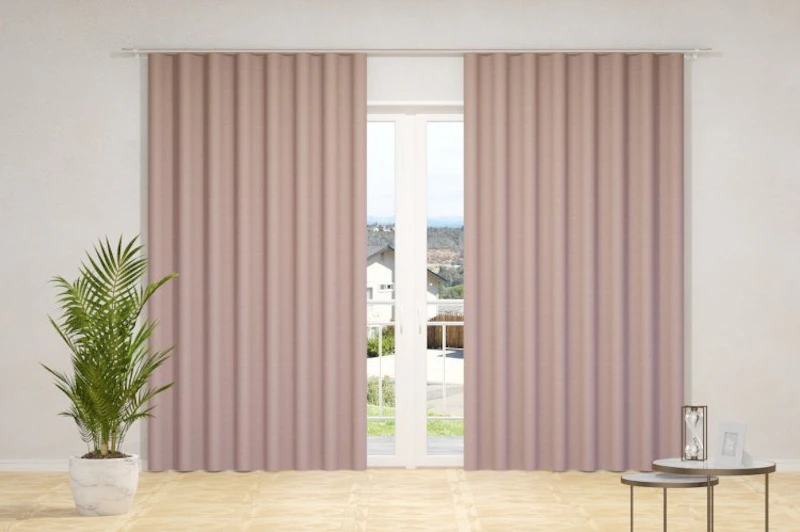 Curtain fabrics - SUNOUT, (back side of fabrics woven in white color), in 85 colors, width - 1,50 m.)