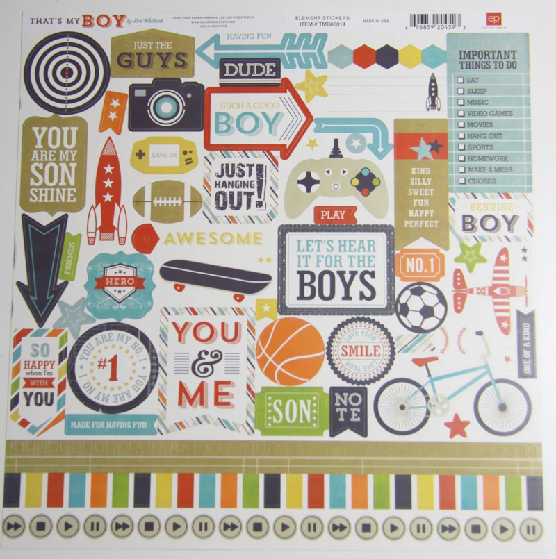 Scrapbook - Set "That´s my Boy"