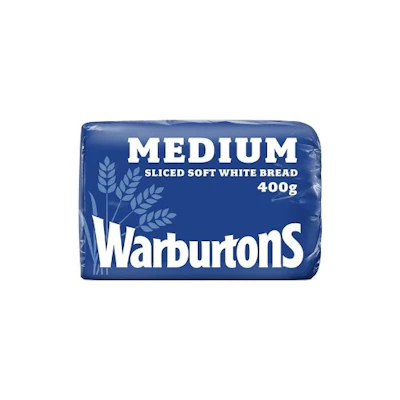 Warburtons Medium White Bread 400g