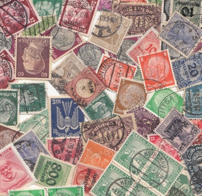 500 Briefmarken Deutschland bis 1945, vorwiegend DR 