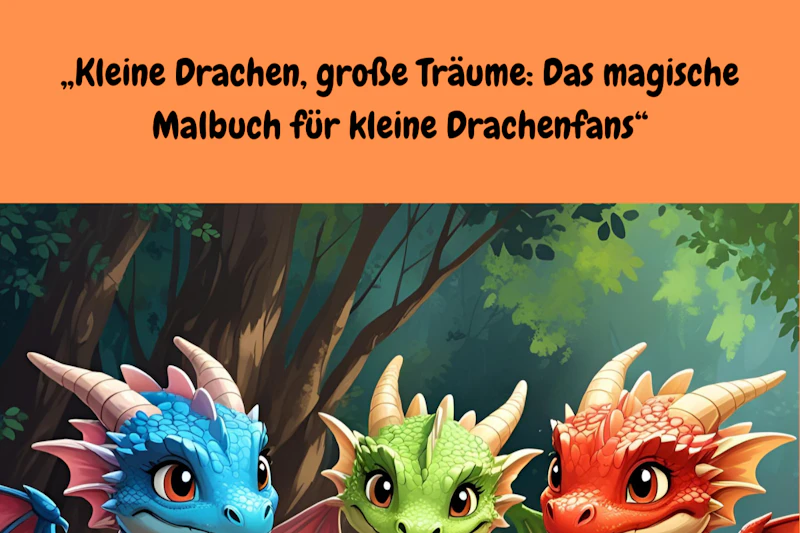 "Kleine Drachen, grosse Träume: Das magische Malbuch für kleine Drachenfans"