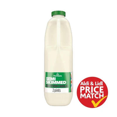 British Semi Skimmed Milk 2 Pint