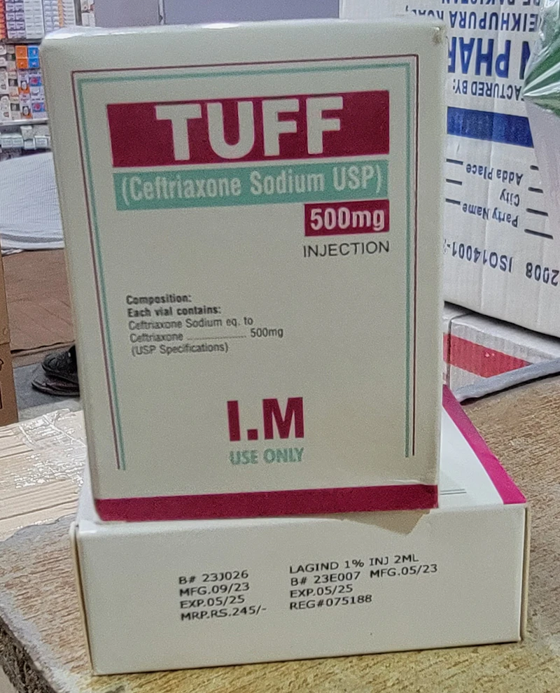 Tuff 500mg inj (Ceftriaxone) 