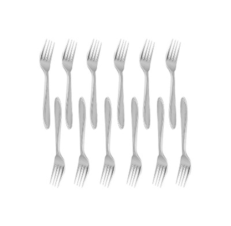 Royal 12-Piece Table Forks Set - 18/10 Stainless Steel Dinner Forks, Mirror Polished Flatware Utensils - Great Salad Forks, Use for Home, Kitchen, or Restaurant