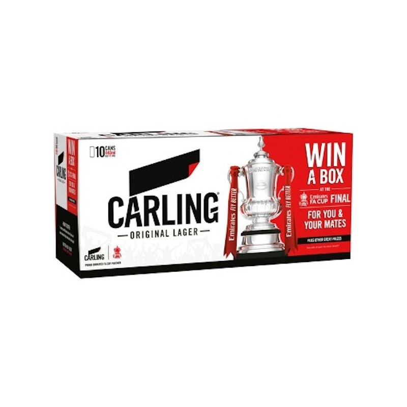 Carling Original Lager Beer Cans 10 x 440ml OFFER