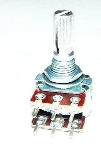 Potentiometer, Stereo, 0,125W, Print, 6mm Achse