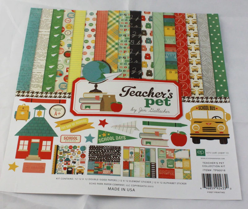 Scrapbook-Set "Teacher´s Pet", Schule