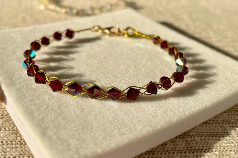 Red cristal Armband