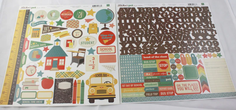 Scrapbook-Set "Teacher´s Pet", Schule