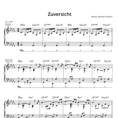 Noten: Zuversicht – Piano Solo