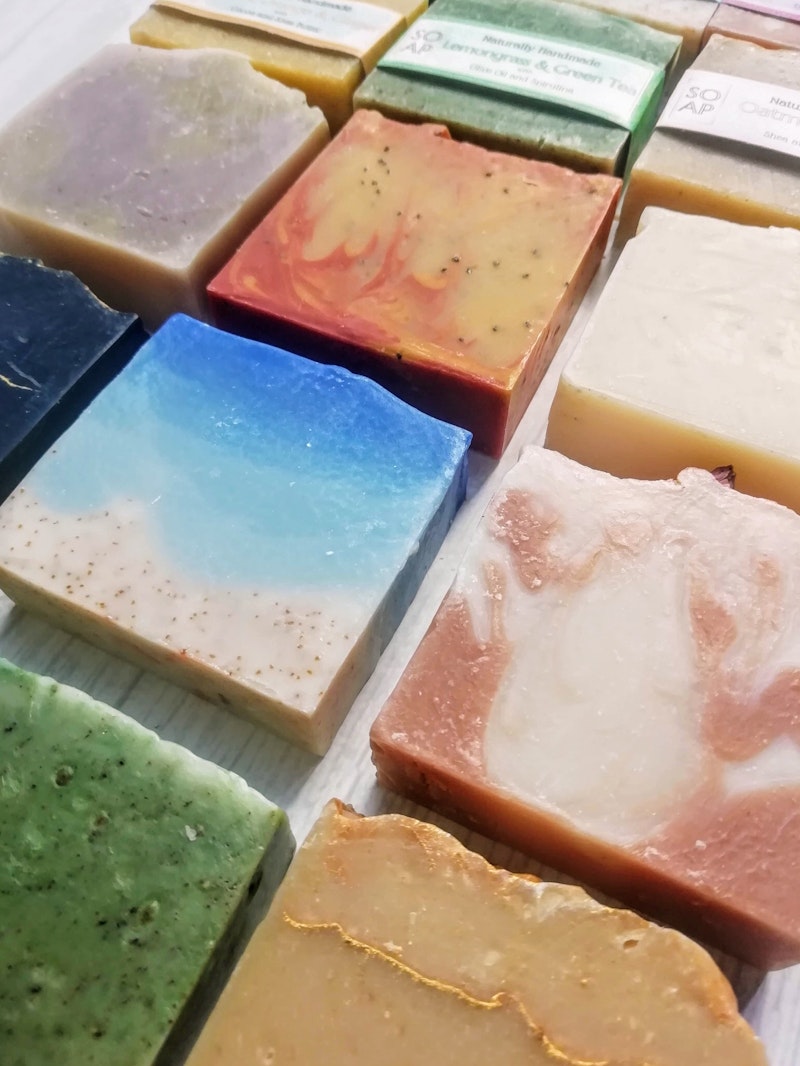 Set of 3 Herbal Soaps, Mix and Match 9 Varieties.