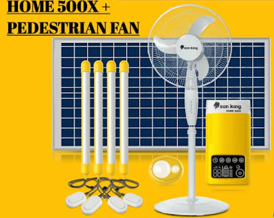 Sun king Home 500x + pedestrian standing fan