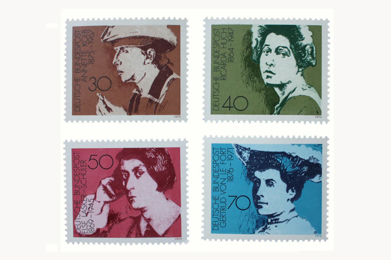 Robbert´s Briefmarken Bund Bedeutende Deutsche Frauen : Schriftstellerinnen 1975, postfrisch