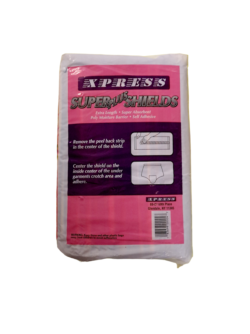 Xpress Super Plus Shield Liners for Discreet Bladder Protection 5"x15" - 25 ct