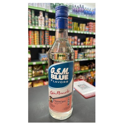 GSM Blue Gin Pomelo flavored spirit (Namaste)