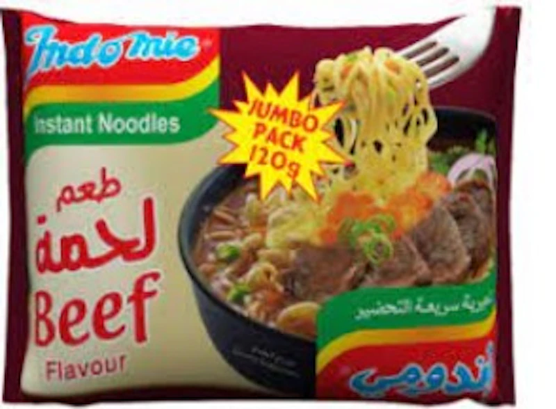 اندومي جامبو لحم