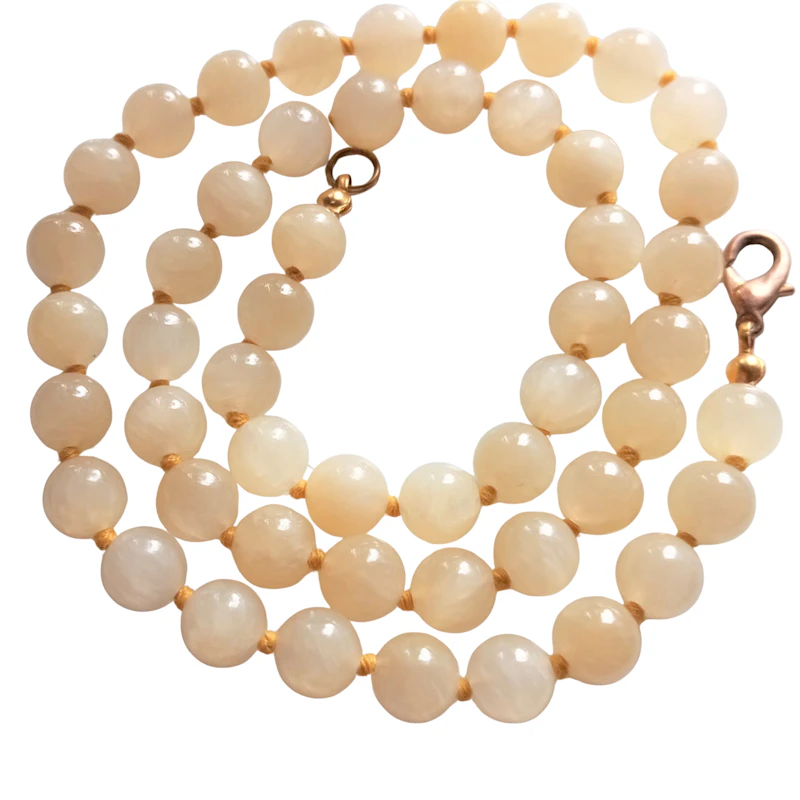 Edelsteinkette gelbe Jade 