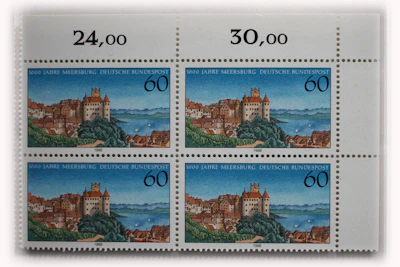 Robbert´s Briefmarken Deutschland MiNr. 1376 Meersburg, V-Block postfrisch