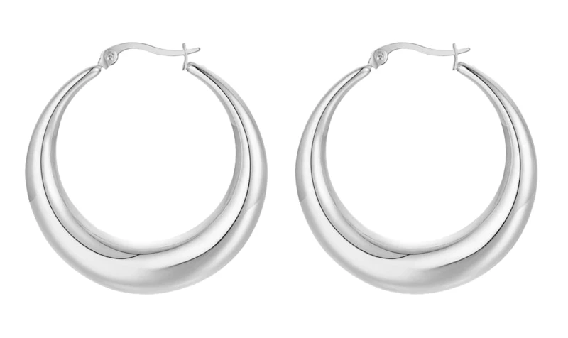 Tara Hoops - Silver