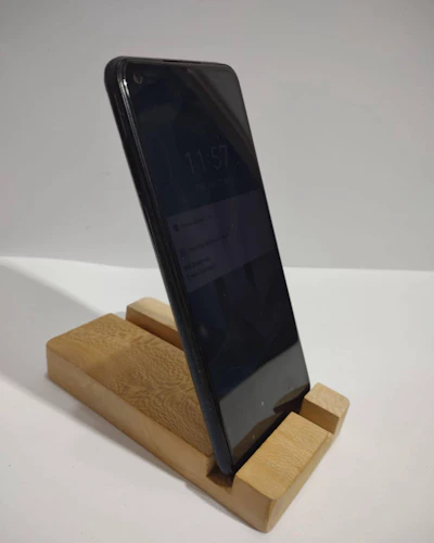 Wooden mobile stand