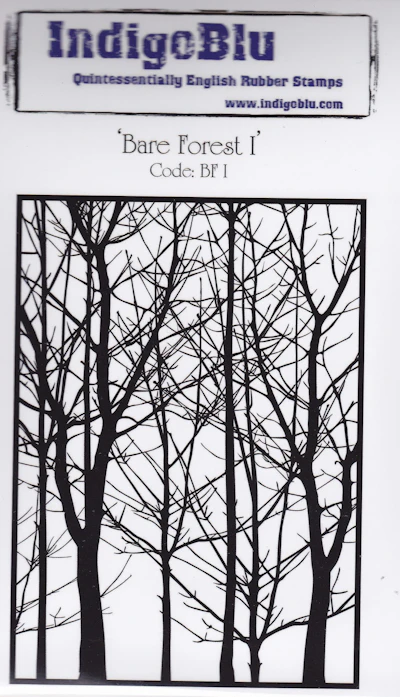 Indigo Blu A6 Stempel "Bare Forest"