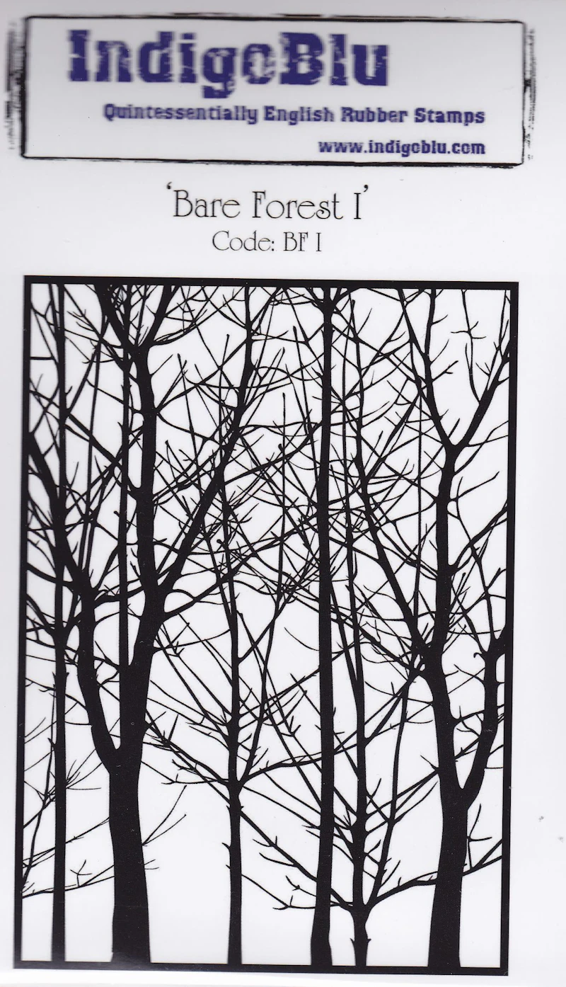 Indigo Blu A6 Stempel "Bare Forest"