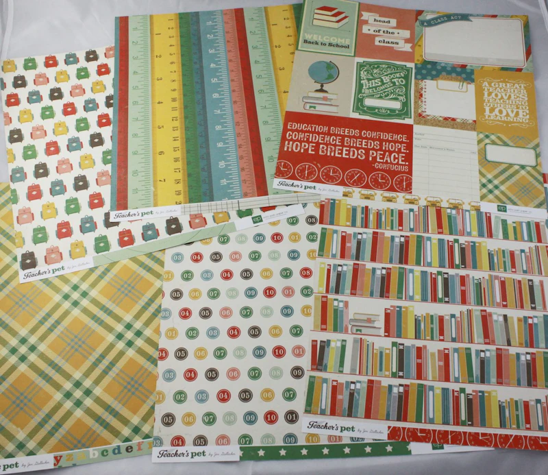 Scrapbook-Set "Teacher´s Pet", Schule