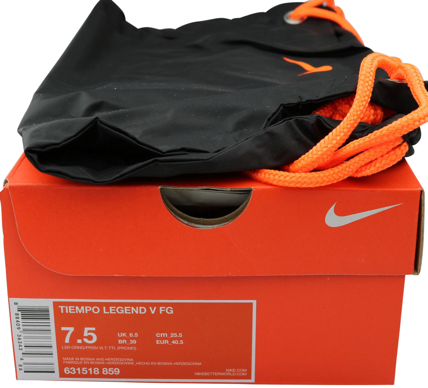 nike tiempo legend v fg orange