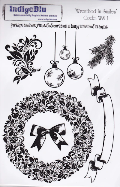 Indigo Blu A5 Stempelset "Wreathed in Smiles"
