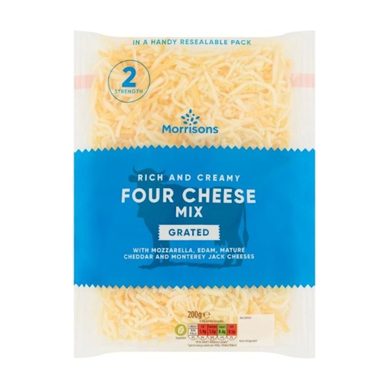 Morrisons Four Cheese Grated Mix 200g