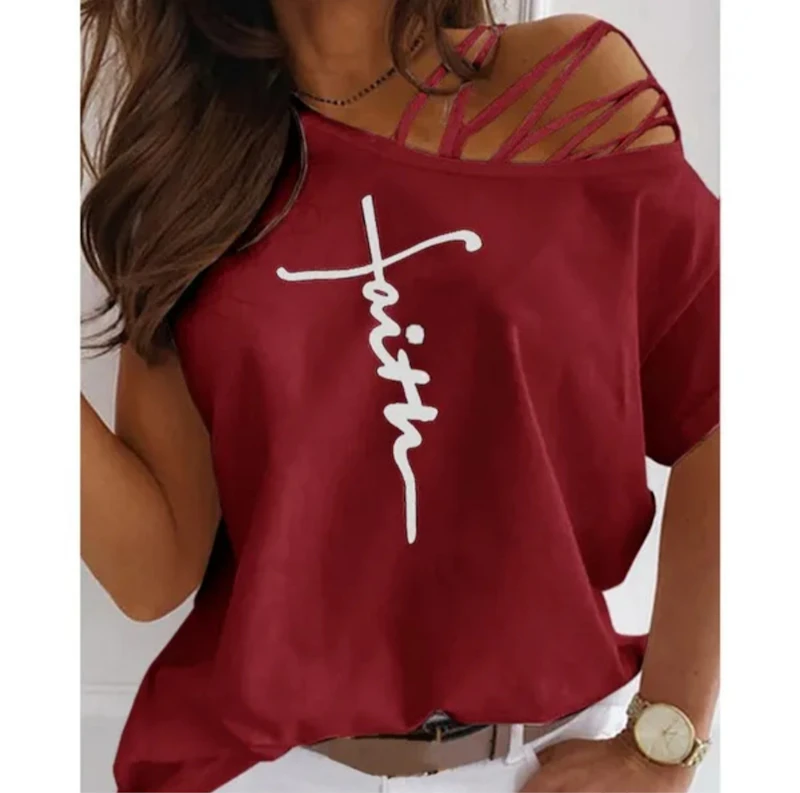 Women short sleeve summer t shirt