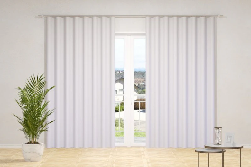 Curtain fabrics - SUNOUT, (back side of fabrics woven in white color), in 85 colors, width - 1,50 m.)