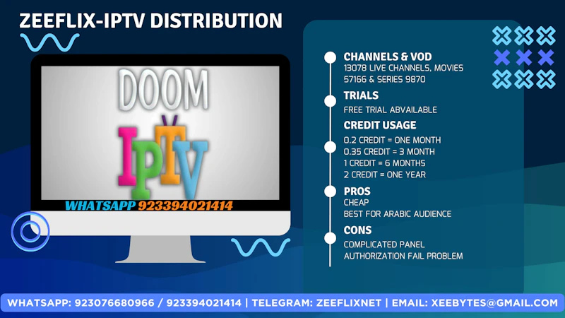 DOOM IPTV | DOOM VIP IPTV CODE
