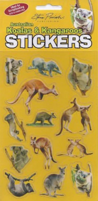 Steve Parish - Australian Koalas & Kangaroos Stickers