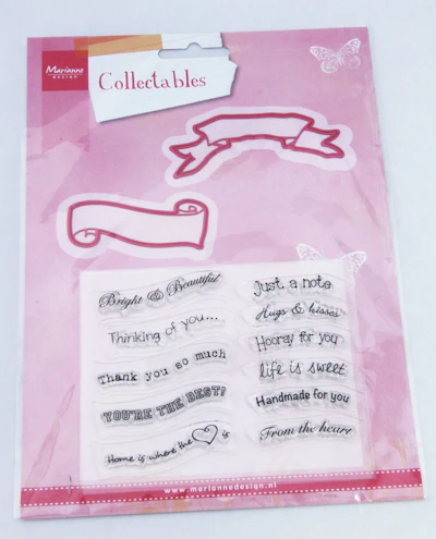 Die Cut - und Stempel - Set  "Banner"