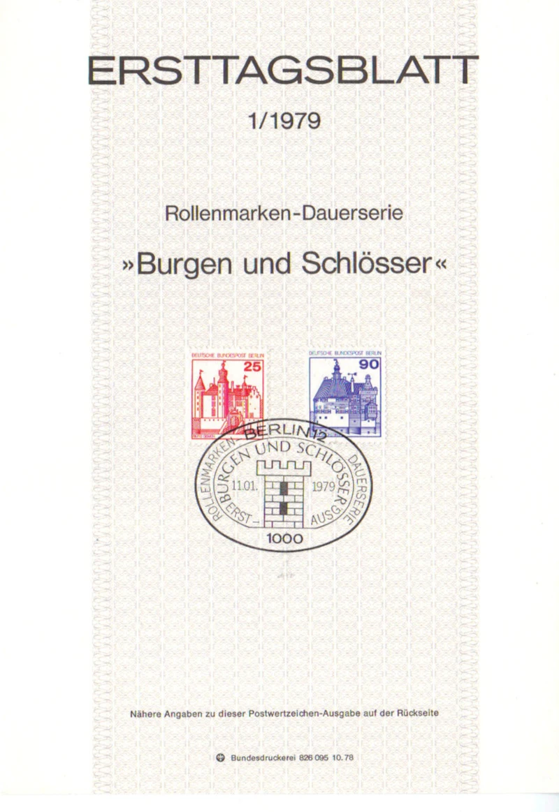 Robbert´s Briefmarken Ersttagsblätter ETB Berlin 1979 Nr. 1-17