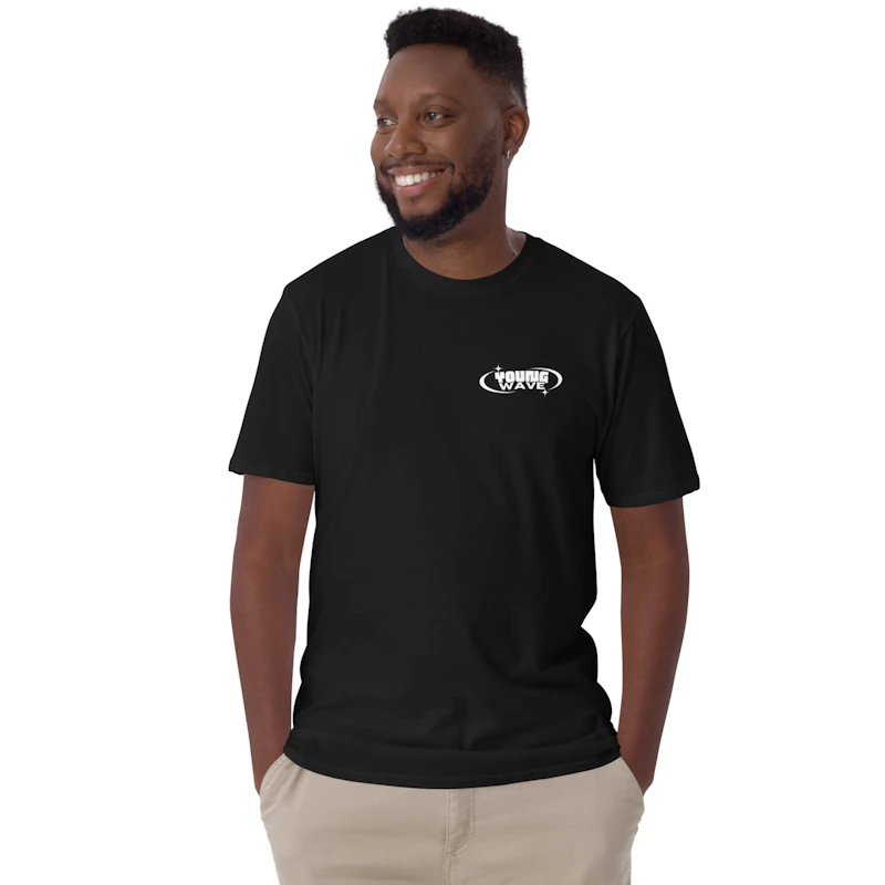 black T-shirt
