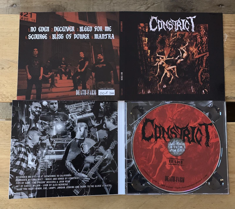 CONSTRICT - "NO EDEN" CD-EP