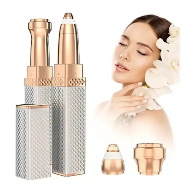 2 In 1 Rechargeable Hair Remover Electric Eyebrow Trimmer For Women
