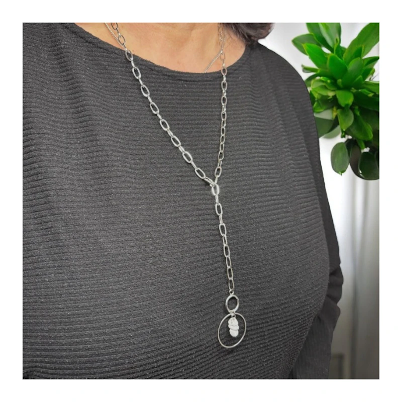 Y-Kette "Ylena" mit Howlith