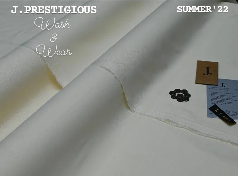 J. Prestigious Original Wash And Wear Men Unstitched Suit