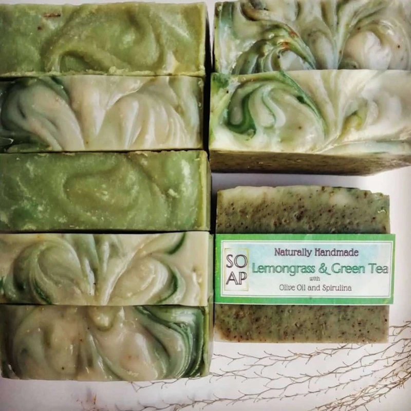 Lemongrass Green Tea & Spirulina Soap