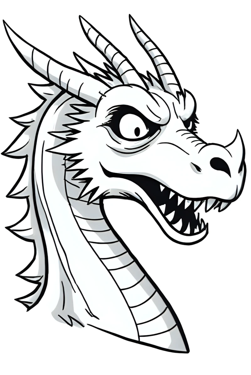 Düstere Drachen: Ein gruseliges Malbuch