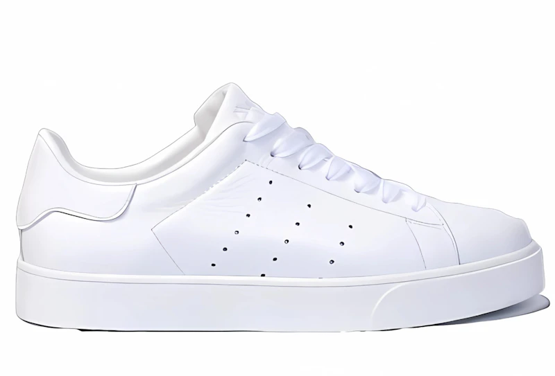 Basket en cuir blanc