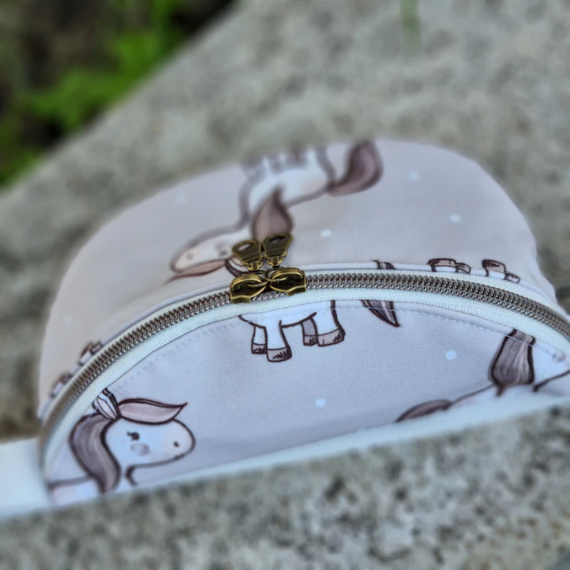 Bauchtasche, Crossbody Bag, Softshell Pferde weiß/weiß