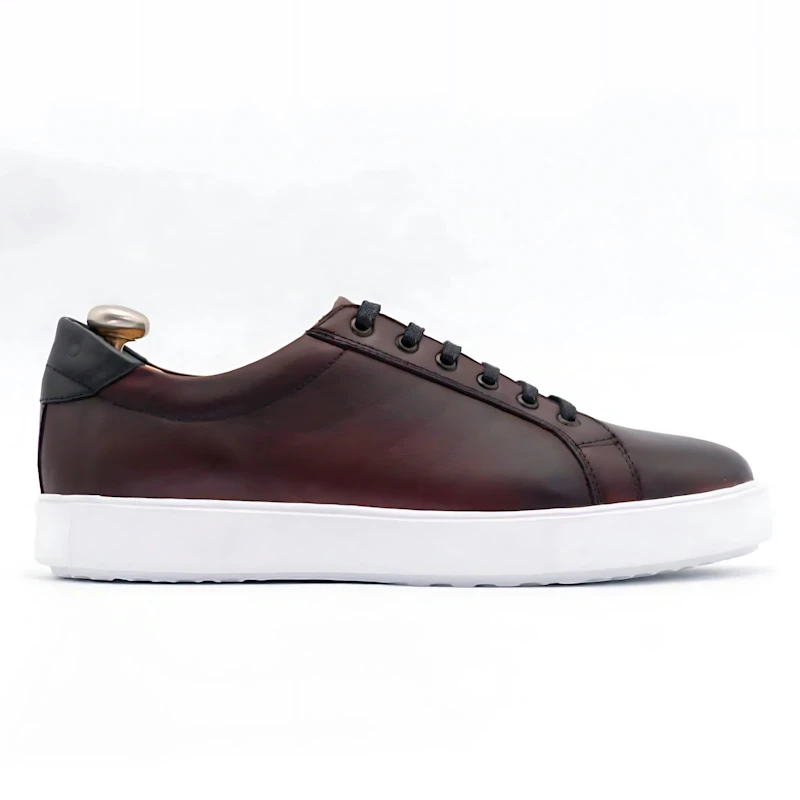 Basket en cuir marron