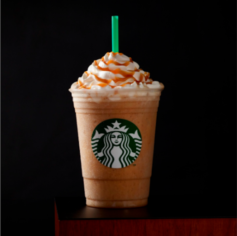 Icy caramel coffee smoothie (Starbucks) 