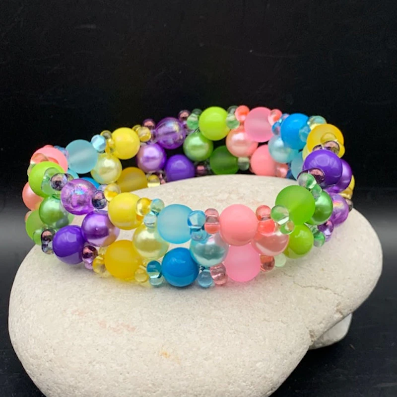 3-radigt armband COLORS