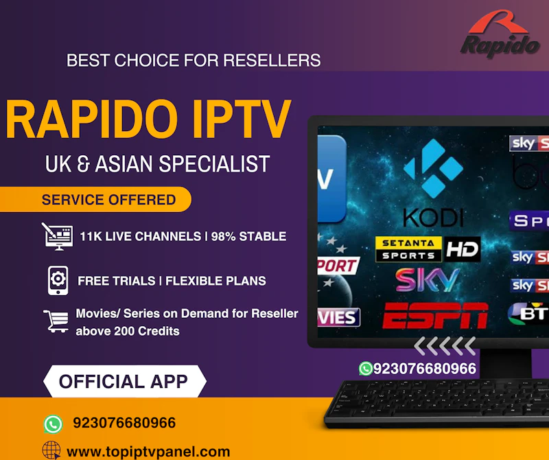 RAPIDO IPTV | RAPIDO IPTV PANEL | RAPIDO IPTV SUPER PANEL